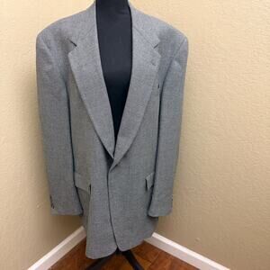 Hart Schaffner & Marx Gold Trumpeter Nordstrom Gray Sport Coat Blazer 46XL